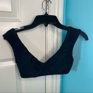 Black Off or On Shoulder Bikini Top
